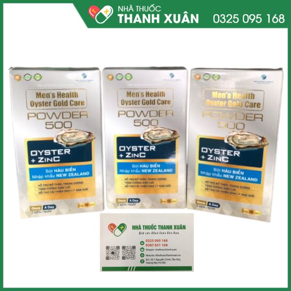 Men's Health Oyster Gold Care Powder 500 hỗ trợ tăng cường sinh lý nam